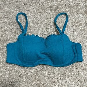Shade & Shore Teal Pushup Bikini Top